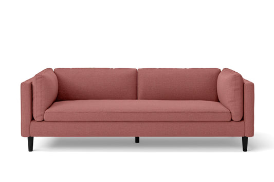 Matera 3 Seater Sofa Rose Pink Linen Fabric