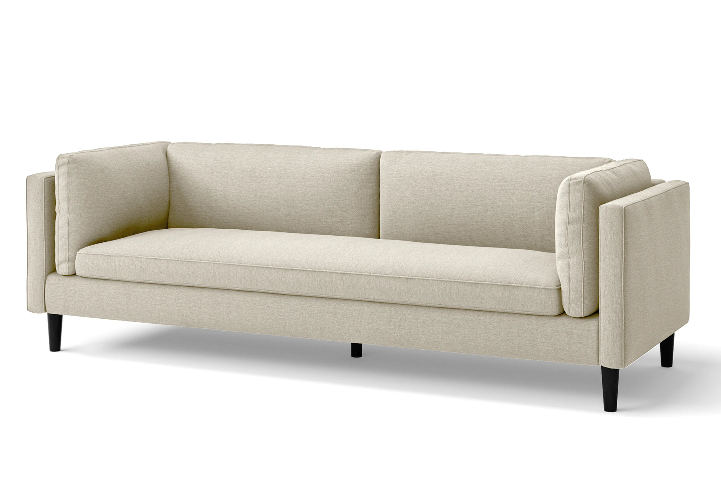 Matera 4 Seater Sofa Cream Linen Fabric