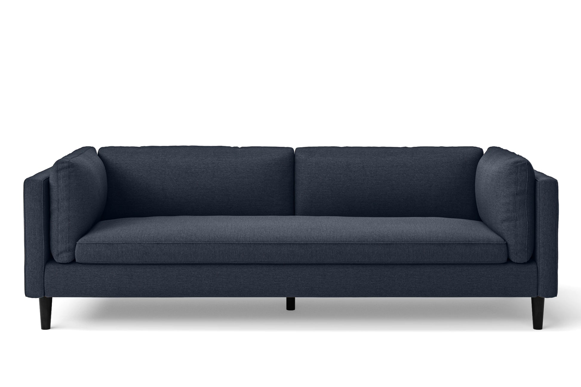 Matera 4 Seater Sofa Dark Blue Linen Fabric