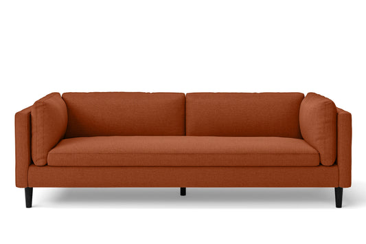 Matera 4 Seater Sofa Orange Linen Fabric