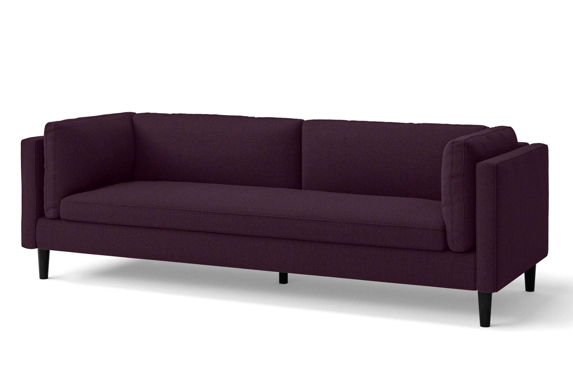 Matera 4 Seater Sofa Purple Linen Fabric