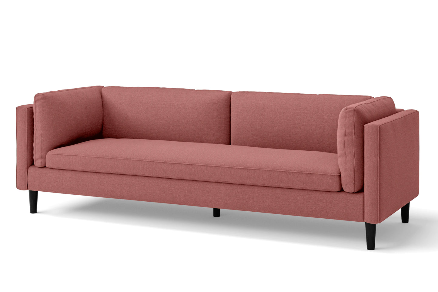 Matera 4 Seater Sofa Rose Pink Linen Fabric