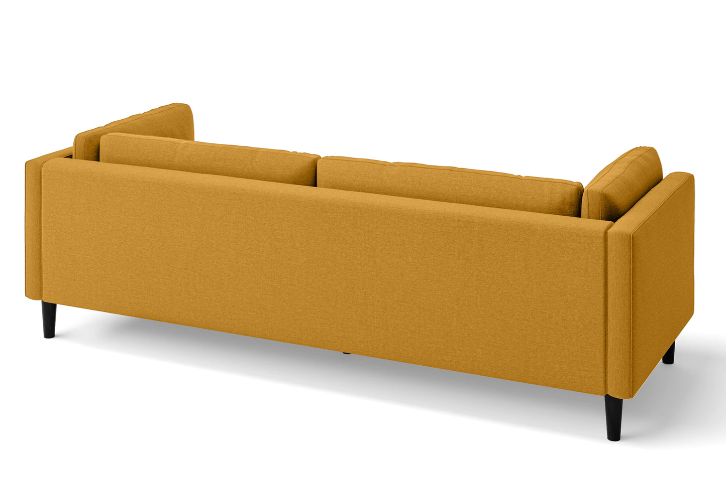 Matera 4 Seater Sofa Yellow Linen Fabric