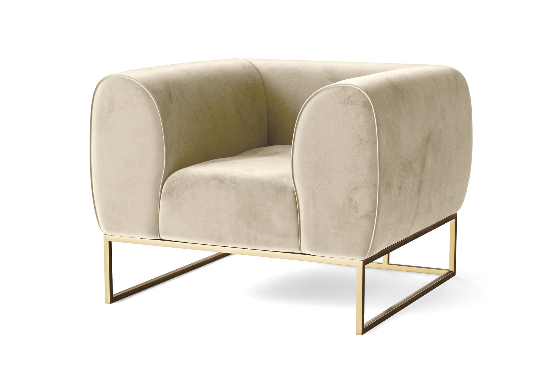 Mazara Armchair Cream Velvet