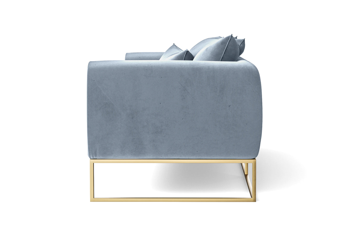 Mazara 2 Seater Sofa Baby Blue Velvet