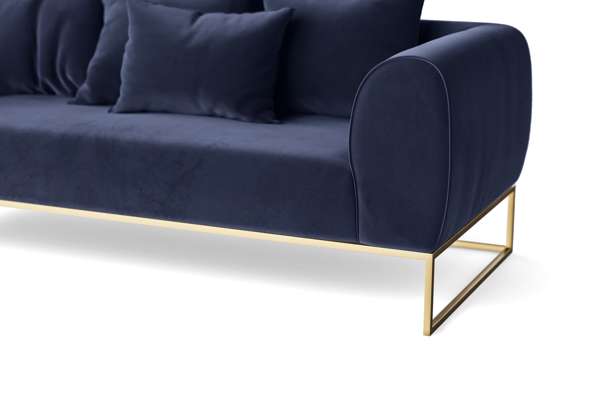 Mazara 2 Seater Sofa Dark Blue Velvet