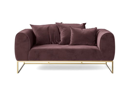 Mazara 2 Seater Sofa Grape Velvet