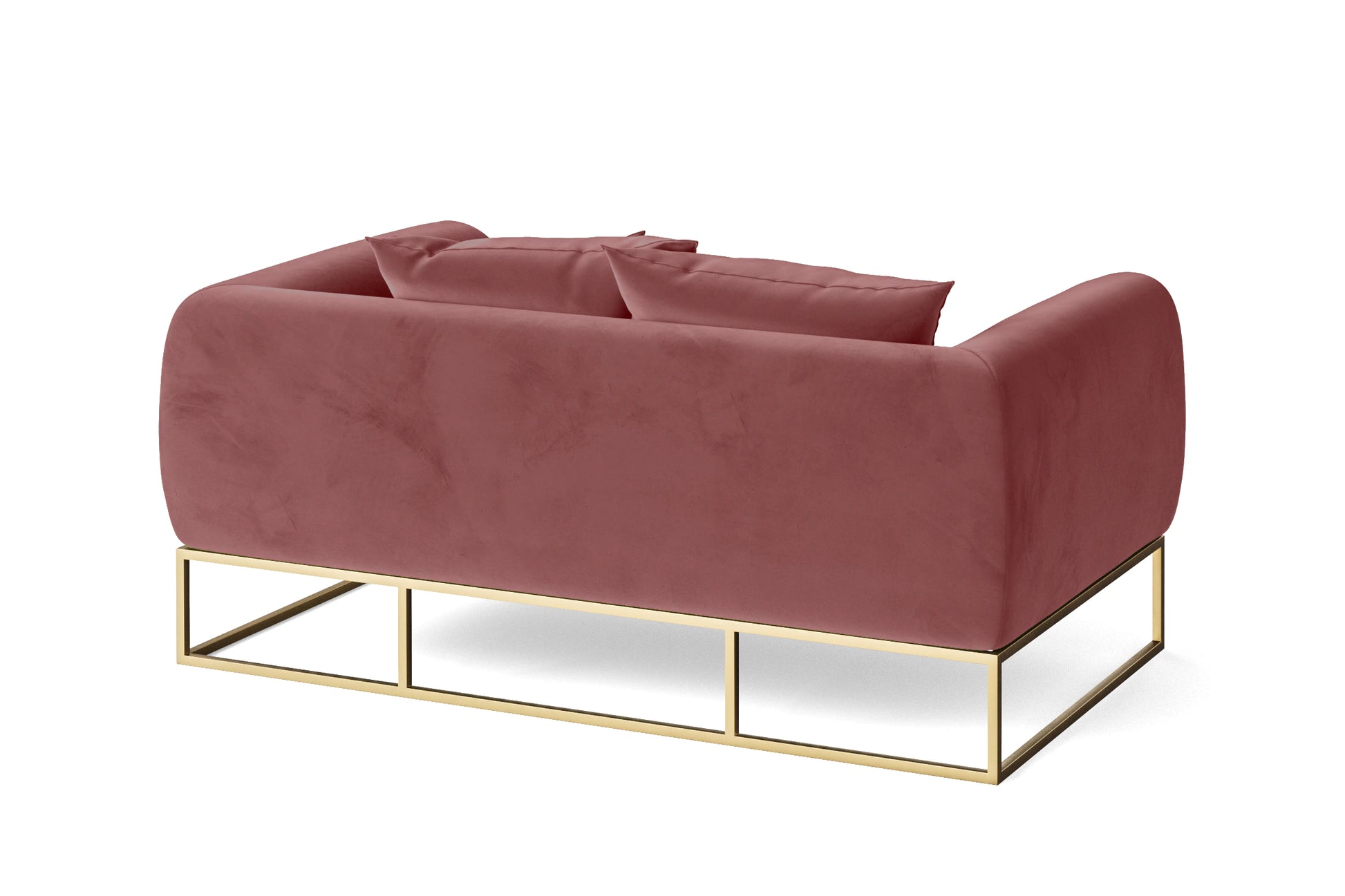 Mazara 2 Seater Sofa Pink Velvet