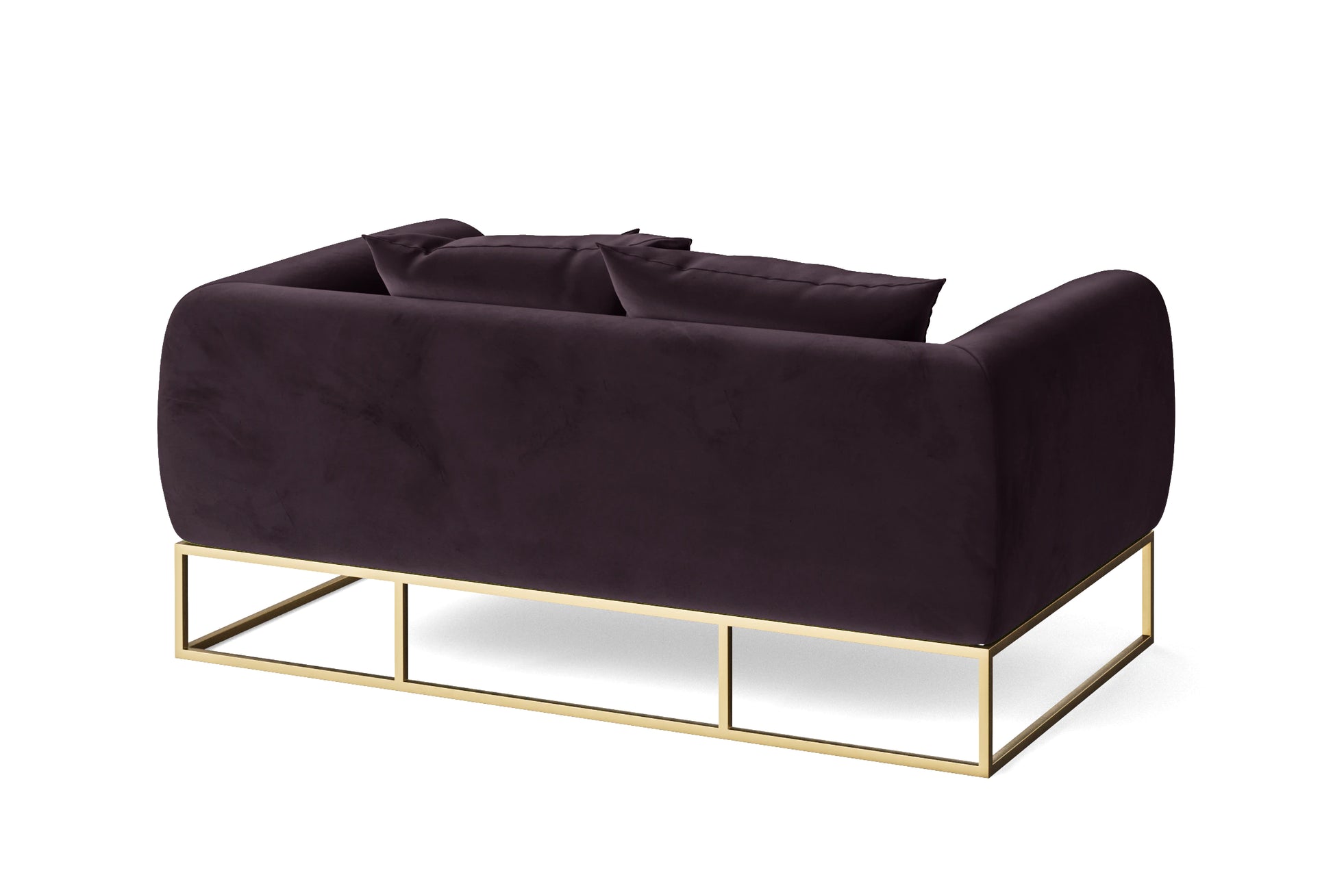 Mazara 2 Seater Sofa Purple Velvet