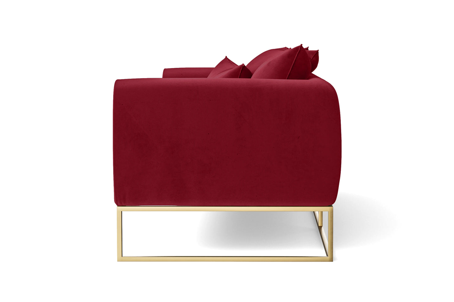 Mazara 2 Seater Sofa Red Velvet