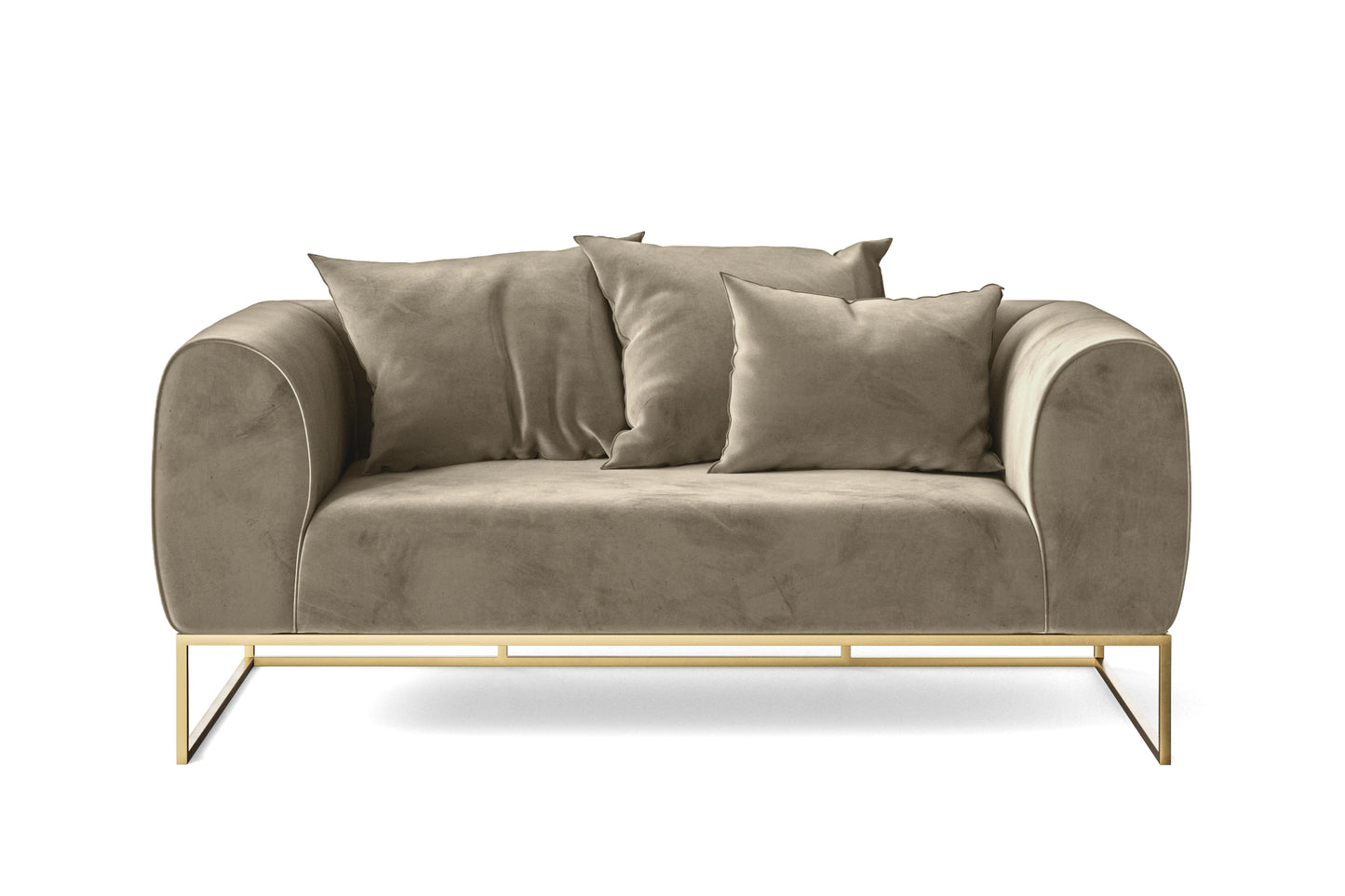 Mazara 2 Seater Sofa Sand Velvet