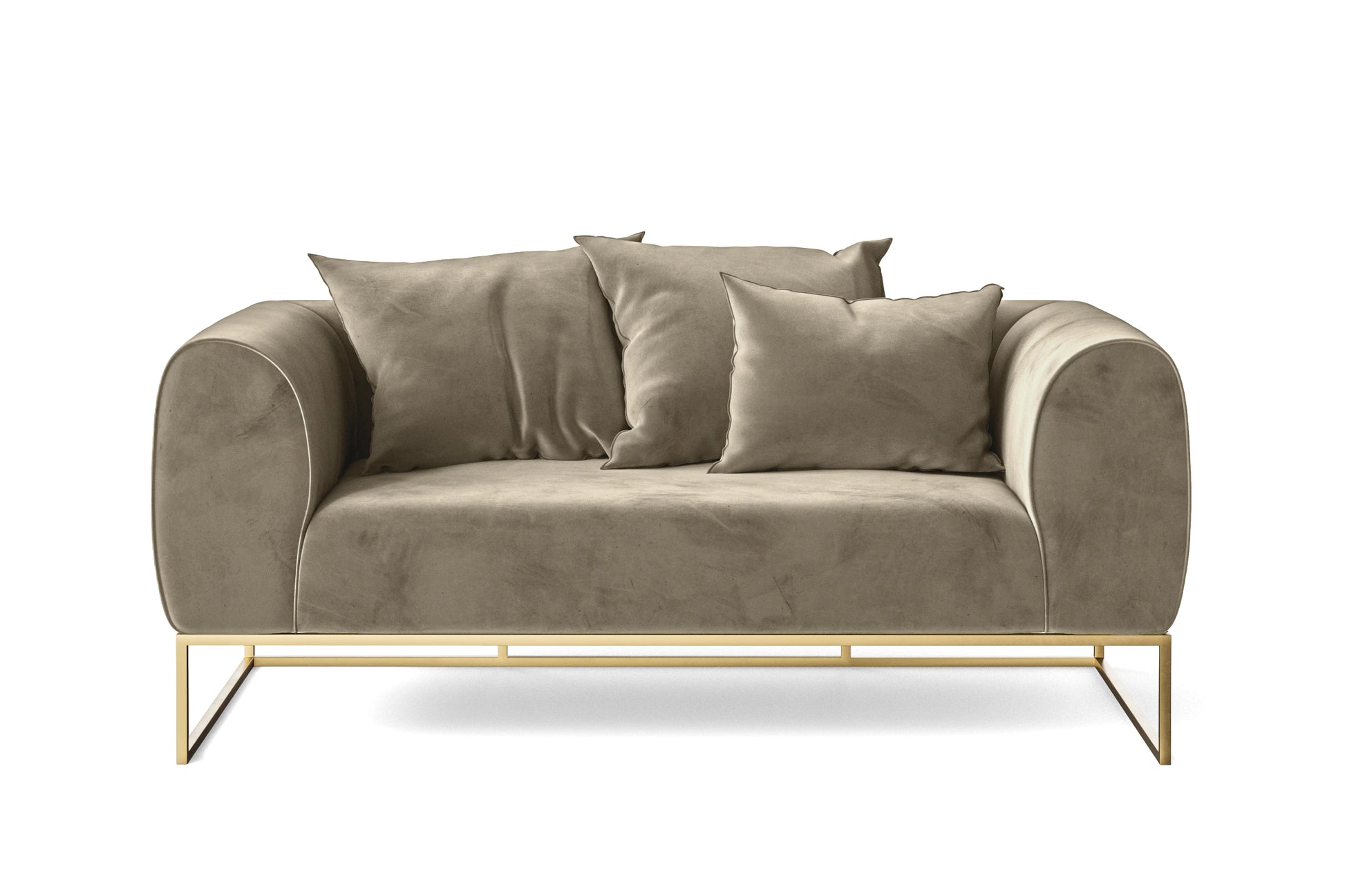 Mazara 2 Seater Sofa Sand Velvet