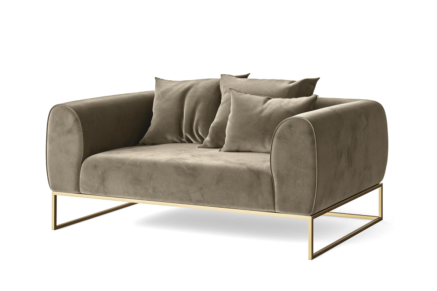 Mazara 2 Seater Sofa Sand Velvet