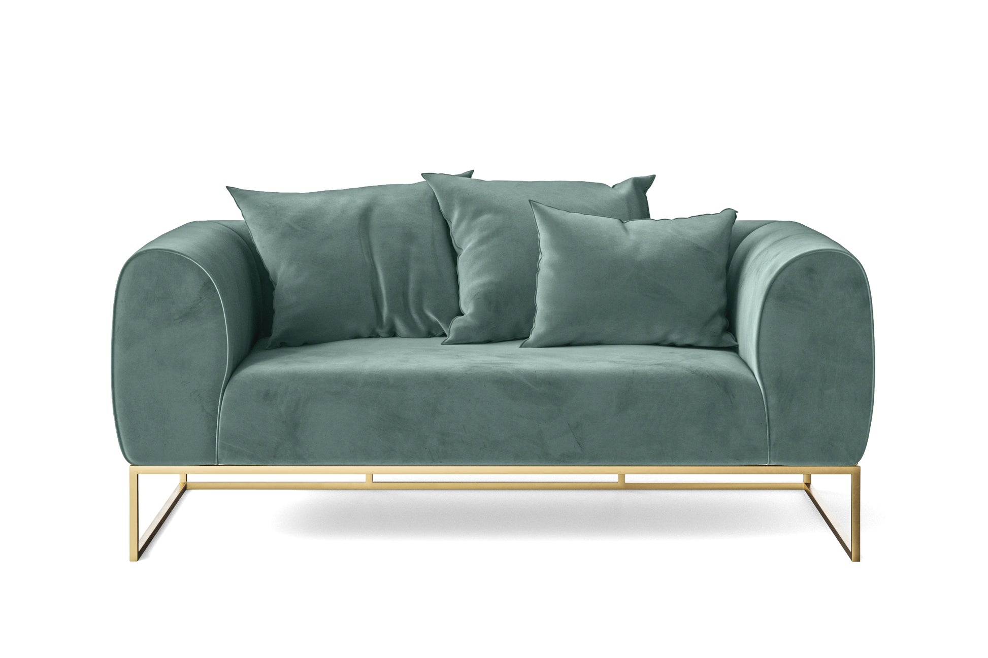 Mazara 2 Seater Sofa Teal Velvet