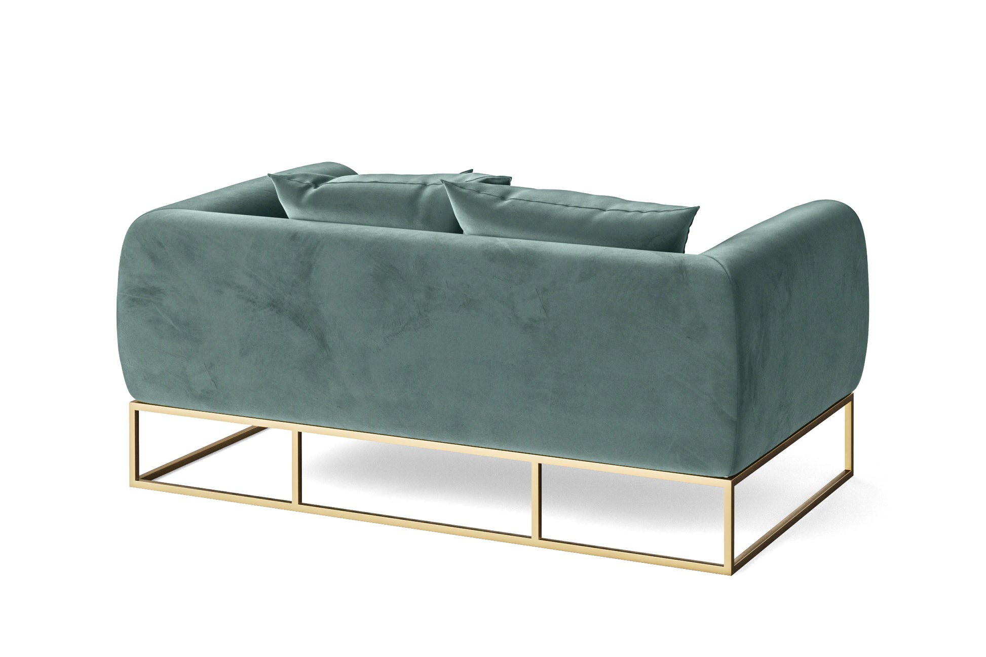 Mazara 2 Seater Sofa Teal Velvet