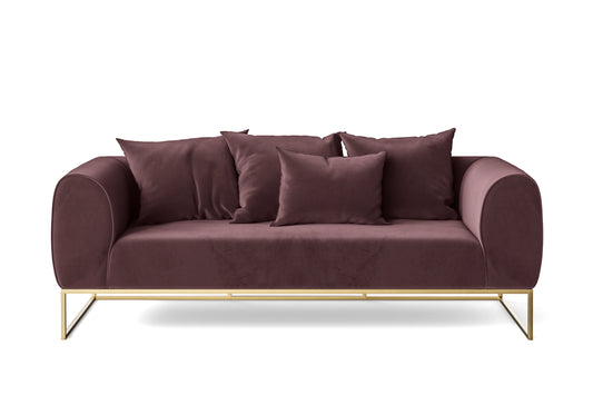 Mazara 3 Seater Sofa Grape Velvet