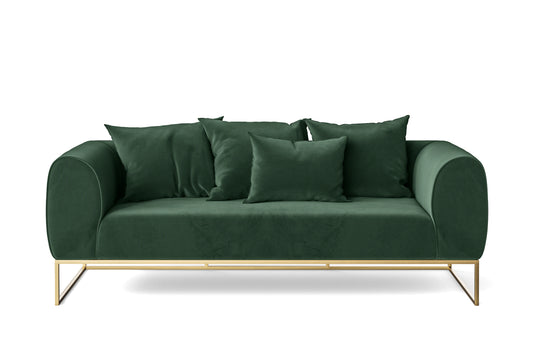 Mazara 3 Seater Sofa Green Velvet