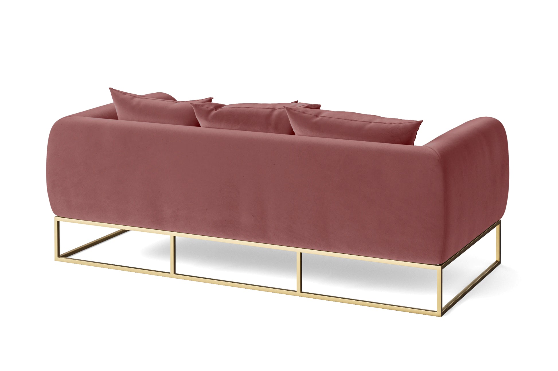 Mazara 3 Seater Sofa Pink Velvet