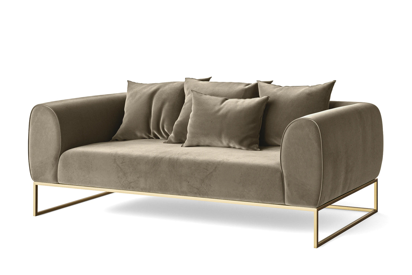 Mazara 3 Seater Sofa Sand Velvet