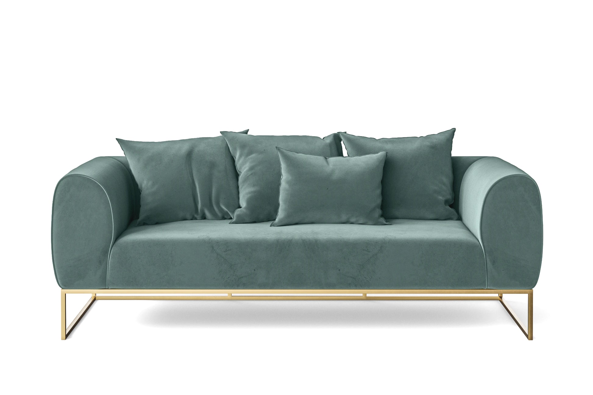 Mazara 3 Seater Sofa Teal Velvet