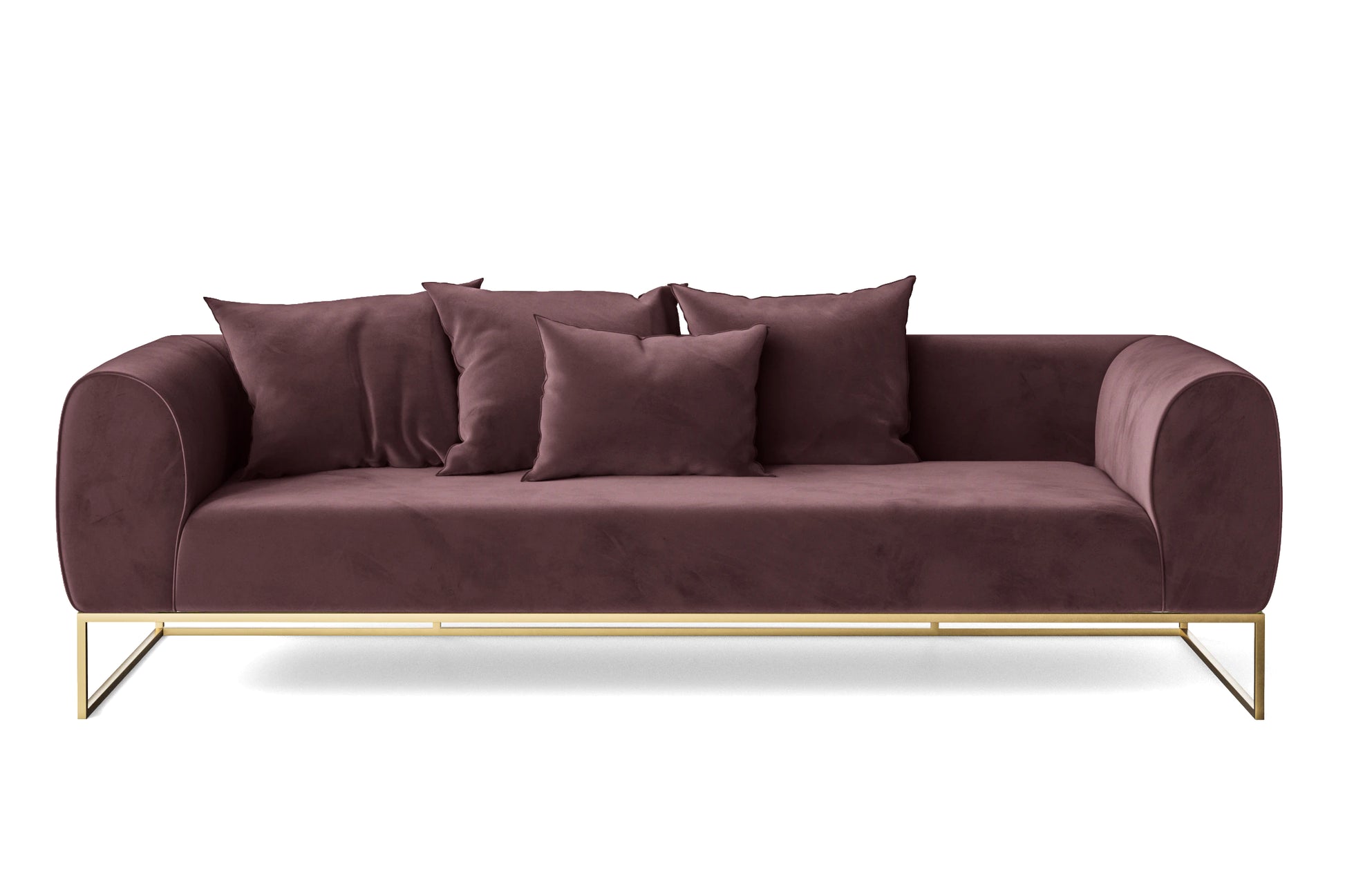 Mazara 4 Seater Sofa Grape Velvet