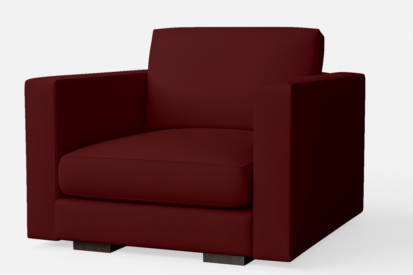 Messina Armchair Red Leather