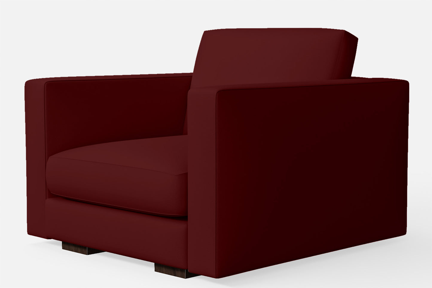 Messina Armchair Red Leather