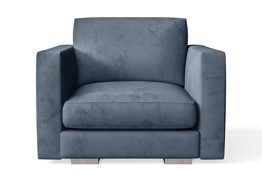 Messina Armchair Baby Blue Velvet