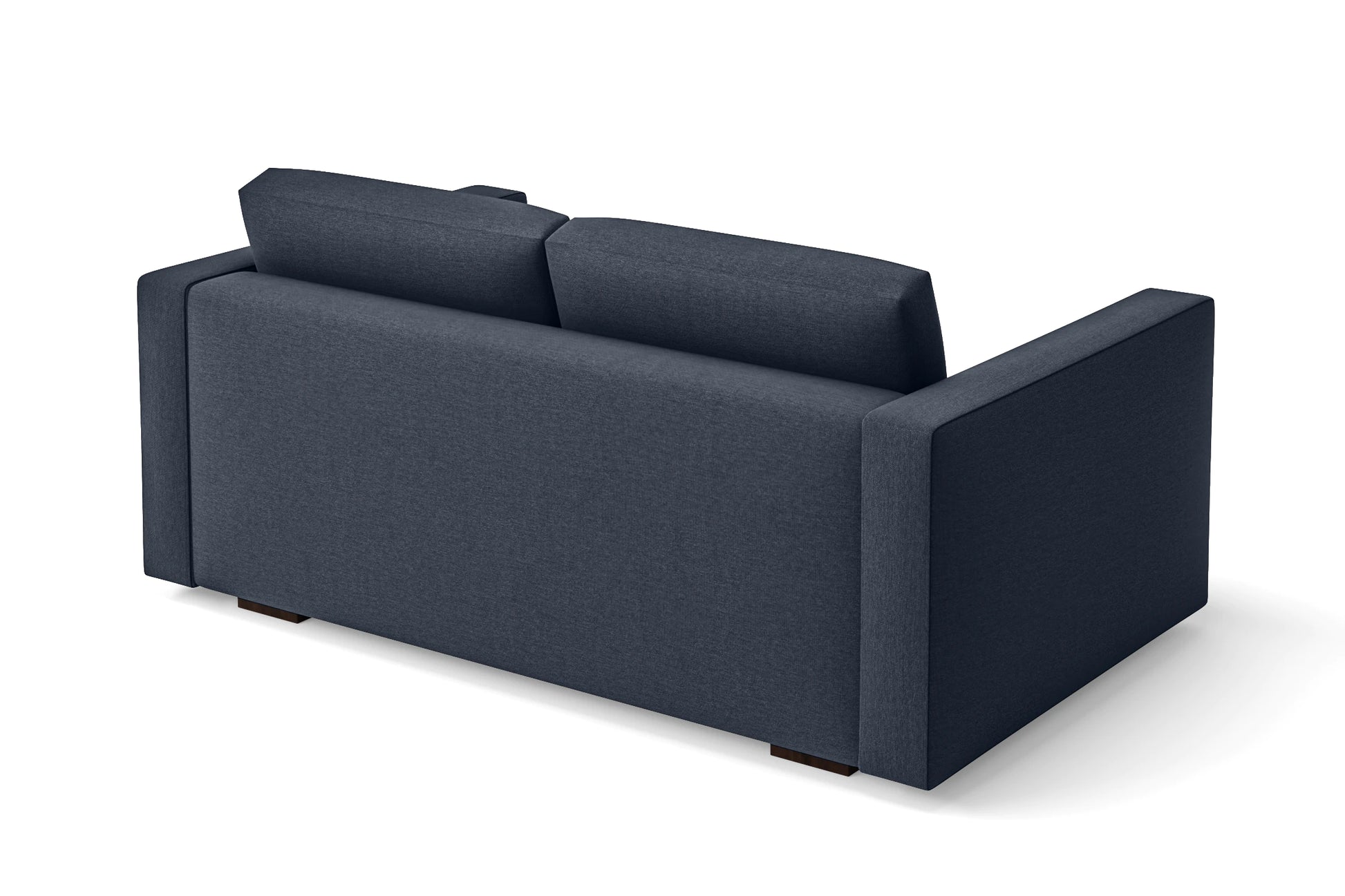 Messina 2 Seater Sofa Dark Blue Linen Fabric