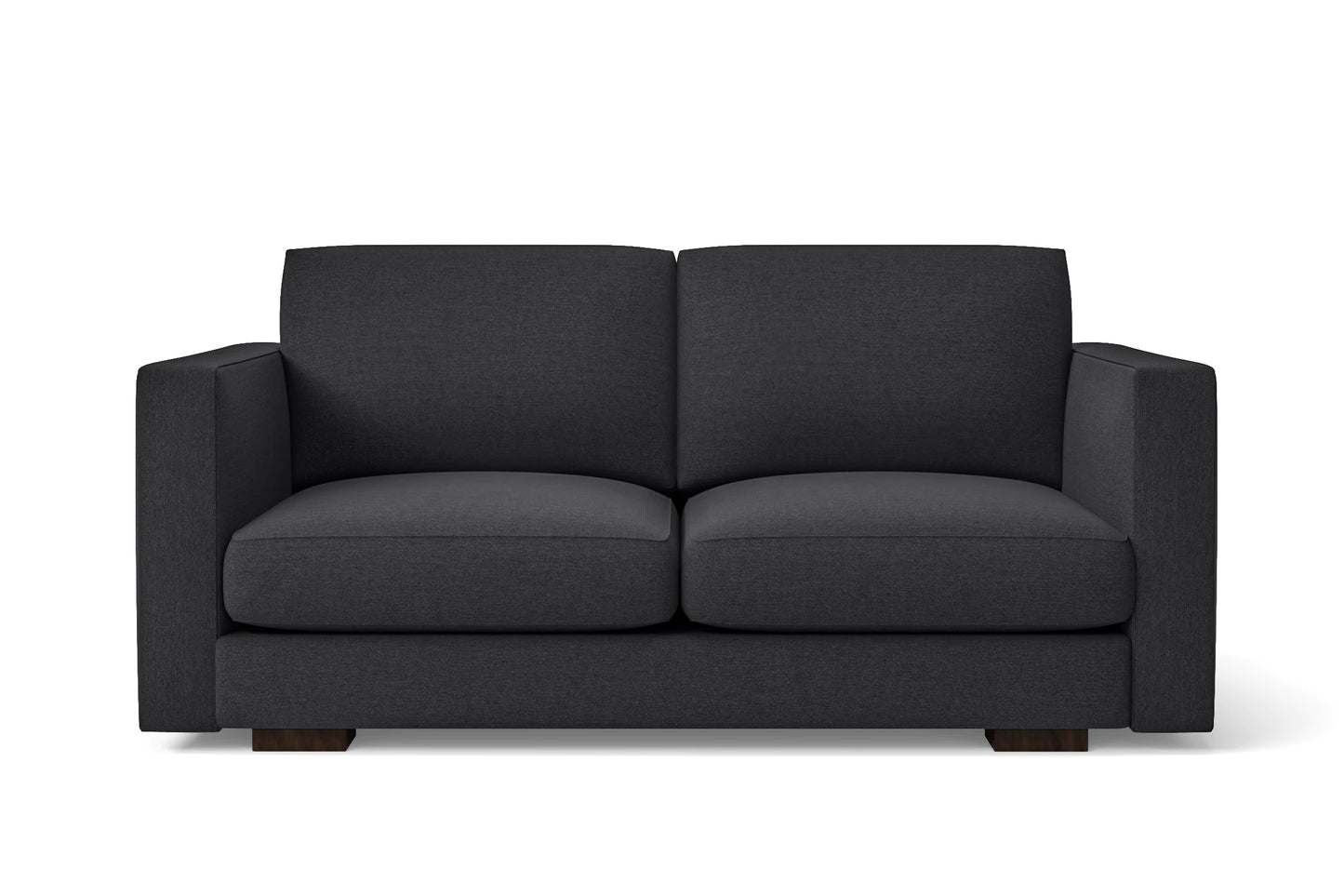 Messina 2 Seater Sofa Dark Grey Linen Fabric