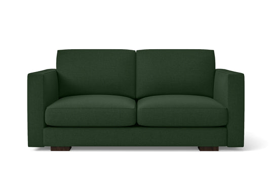 Messina 2 Seater Sofa Forest Green Linen Fabric