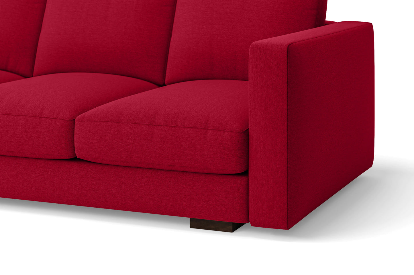 Messina 2 Seater Sofa Red Linen Fabric