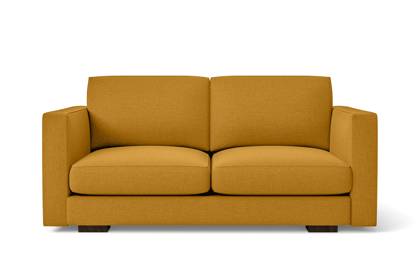 Messina 2 Seater Sofa Yellow Linen Fabric