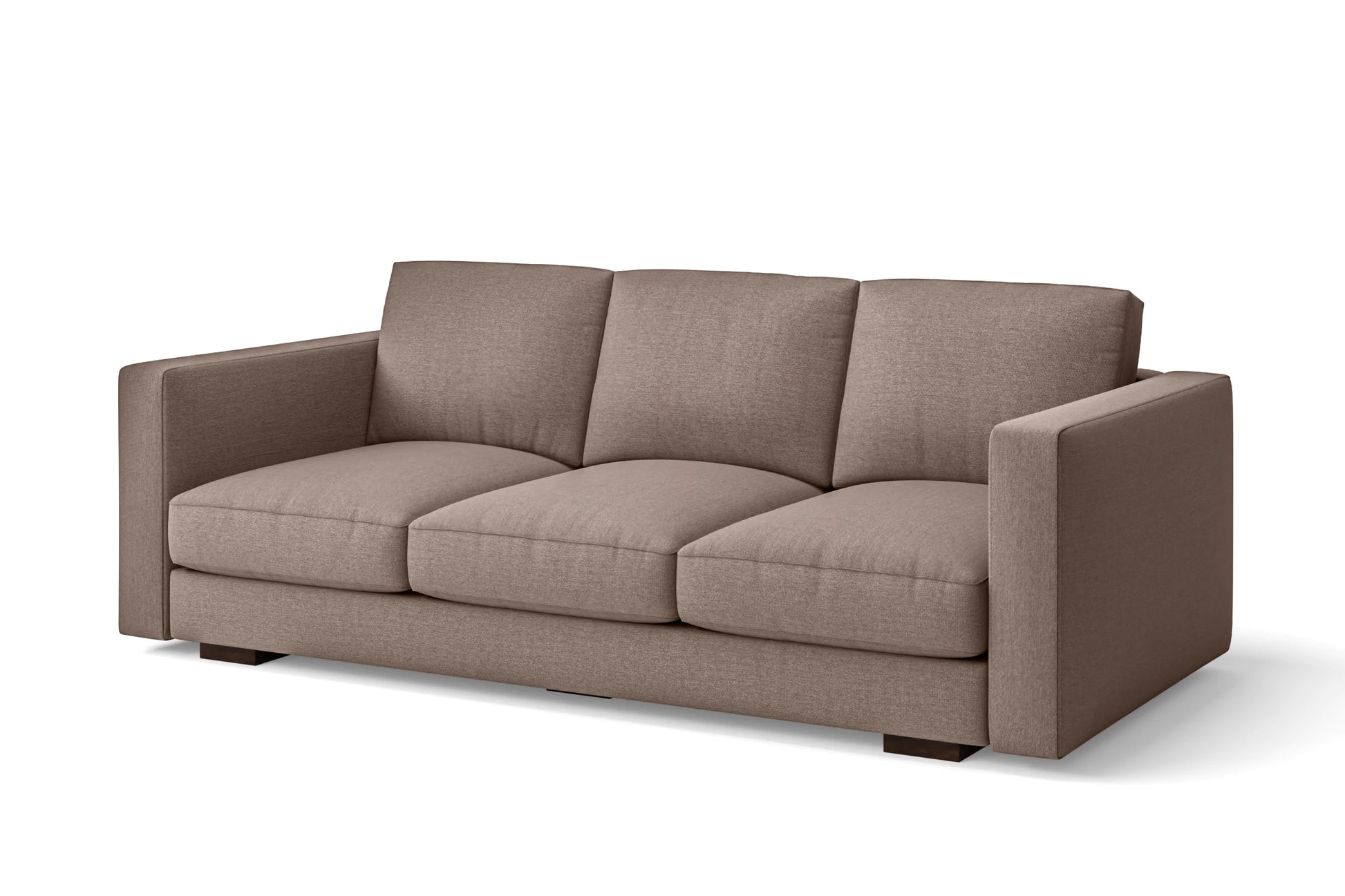 Messina 3 Seater Sofa Caramel Linen Fabric