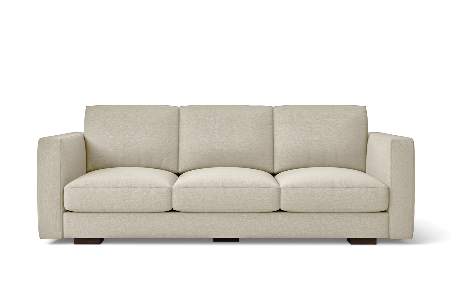 Messina 3 Seater Sofa Cream Linen Fabric