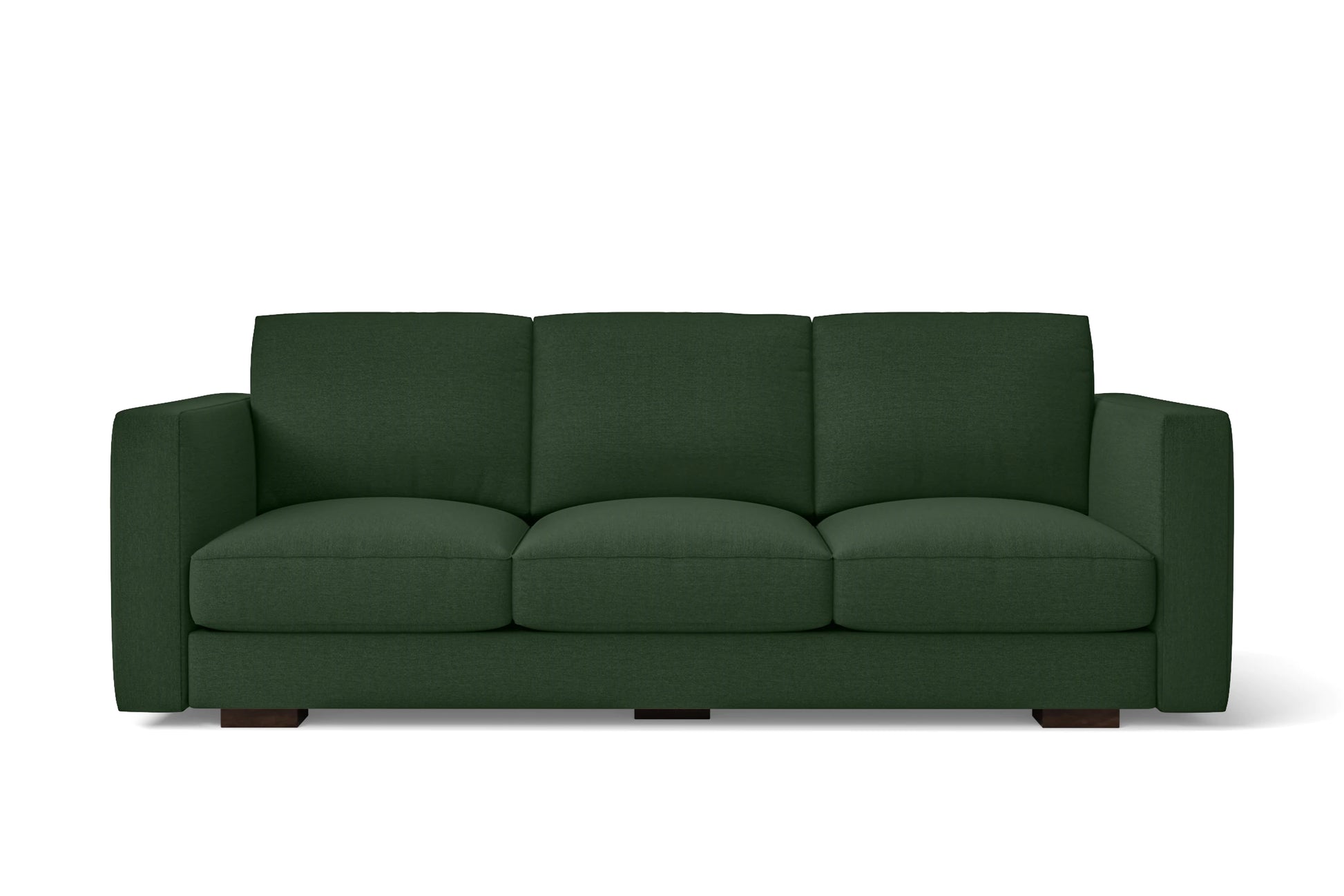 Messina 3 Seater Sofa Forest Green Linen Fabric