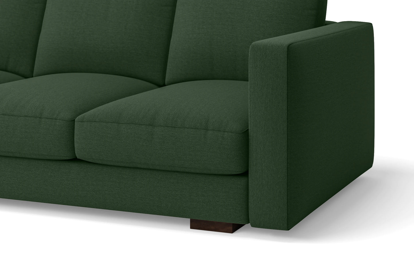 Messina 3 Seater Sofa Forest Green Linen Fabric