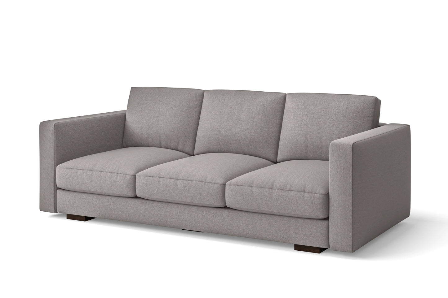 Messina 3 Seater Sofa Grey Linen Fabric