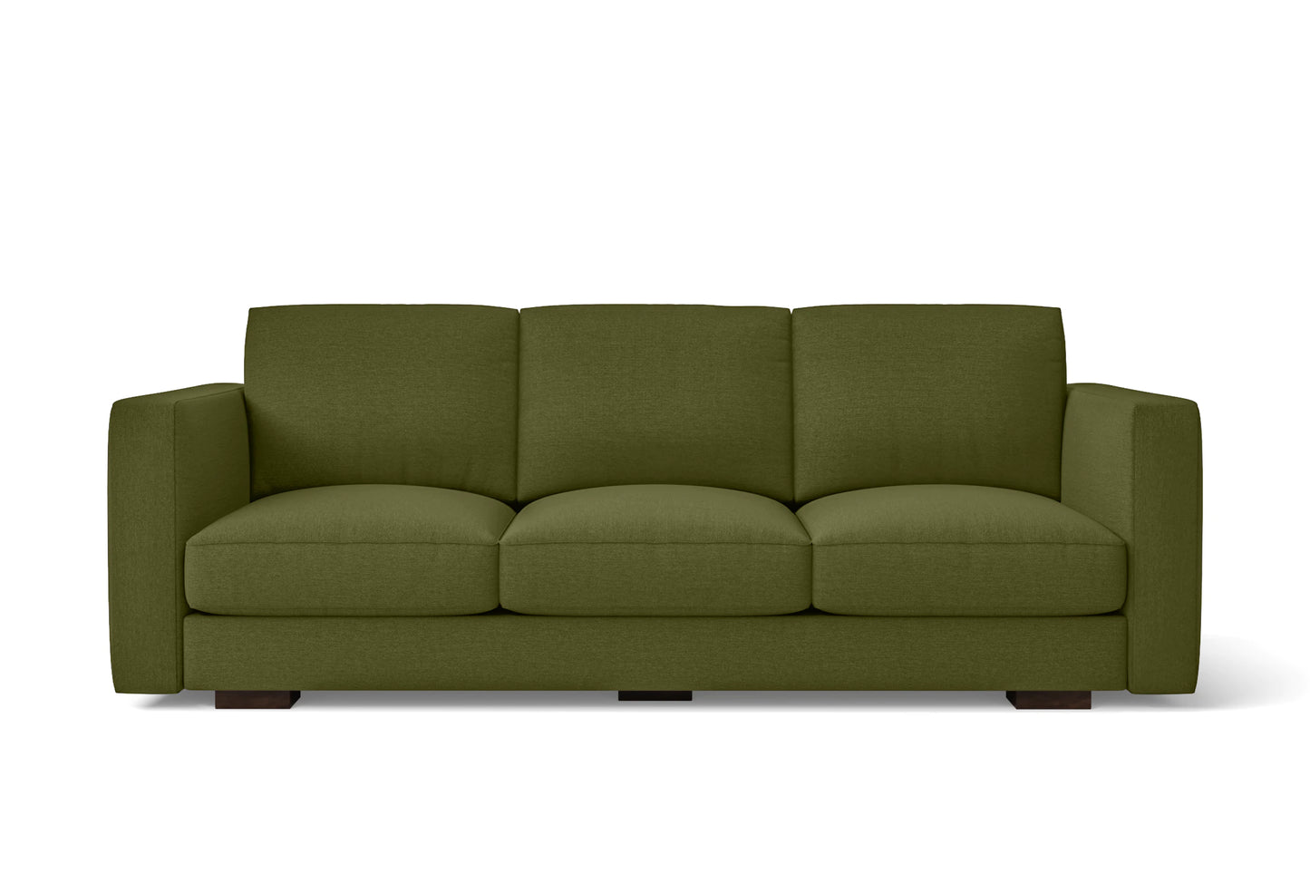 Messina 3 Seater Sofa Olive Linen Fabric