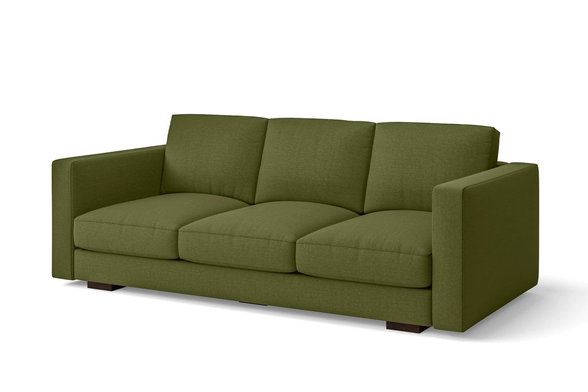 Messina 3 Seater Sofa Olive Linen Fabric