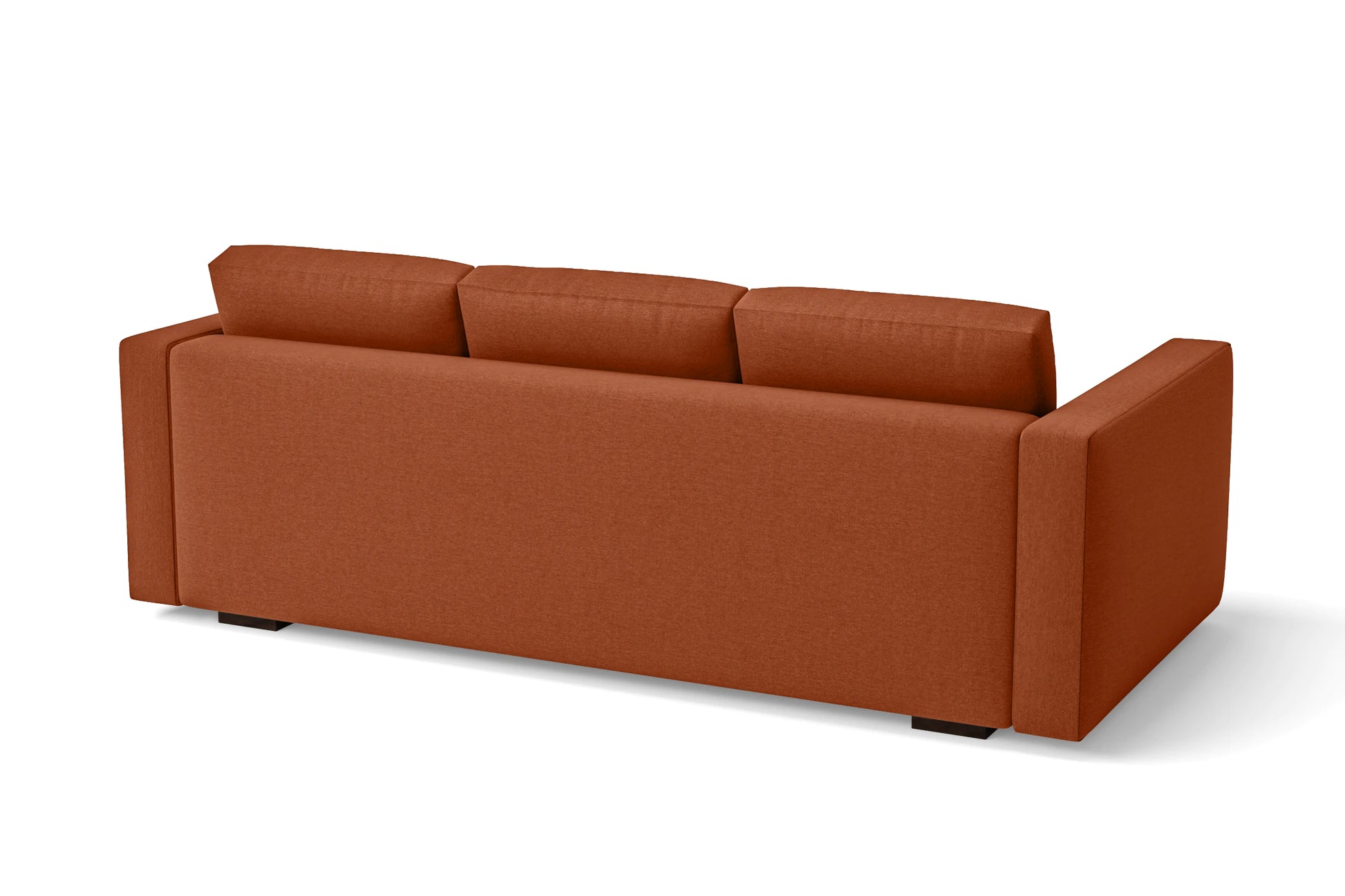 Messina 3 Seater Sofa Orange Linen Fabric