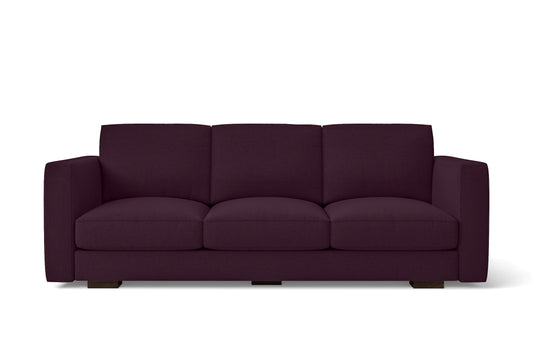 Messina 3 Seater Sofa Purple Linen Fabric