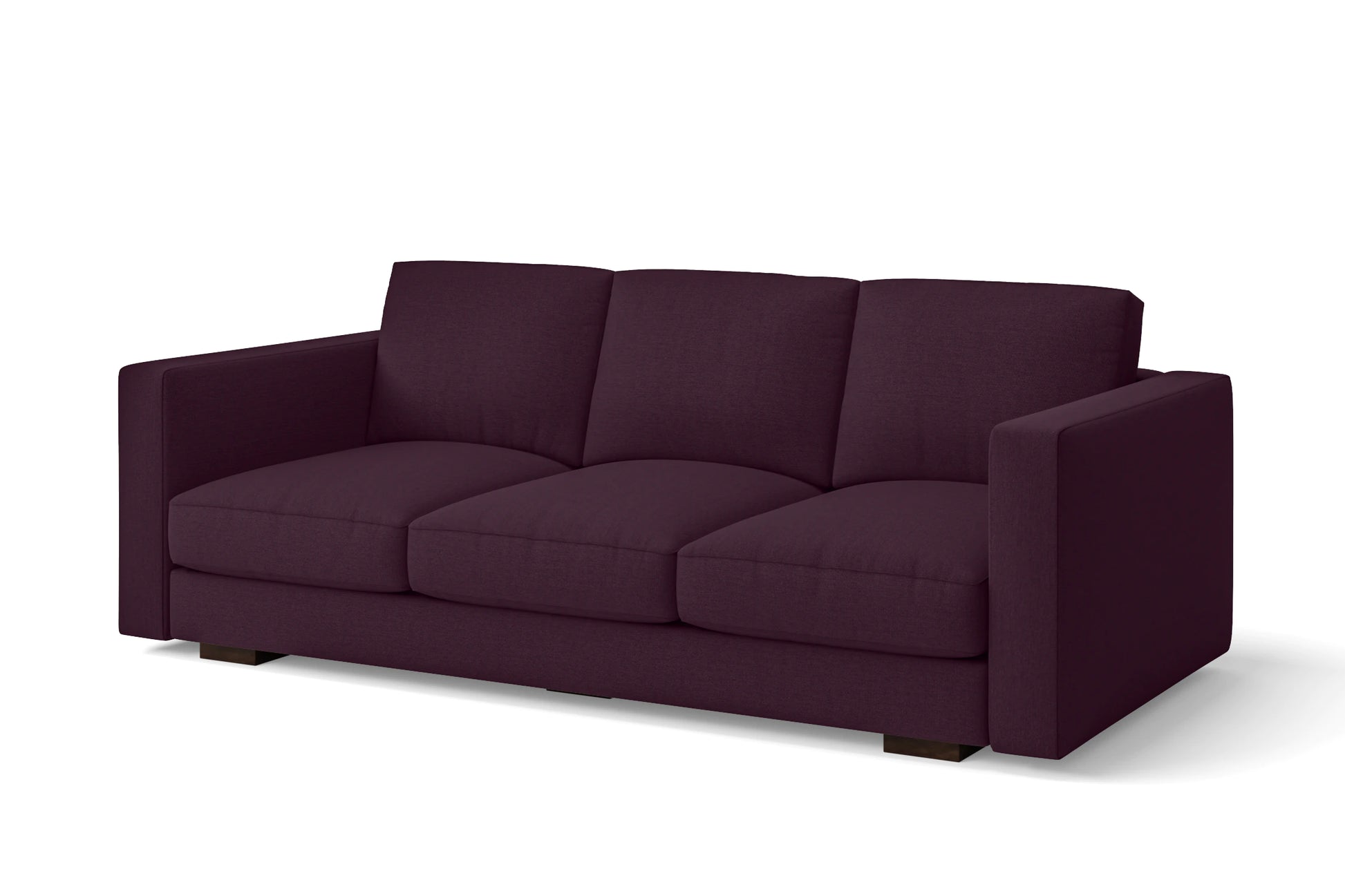 Messina 3 Seater Sofa Purple Linen Fabric