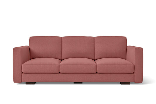 Messina 3 Seater Sofa Rose Pink Linen Fabric