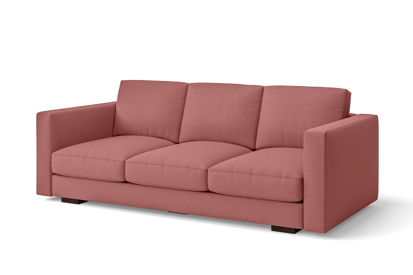 Messina 3 Seater Sofa Rose Pink Linen Fabric