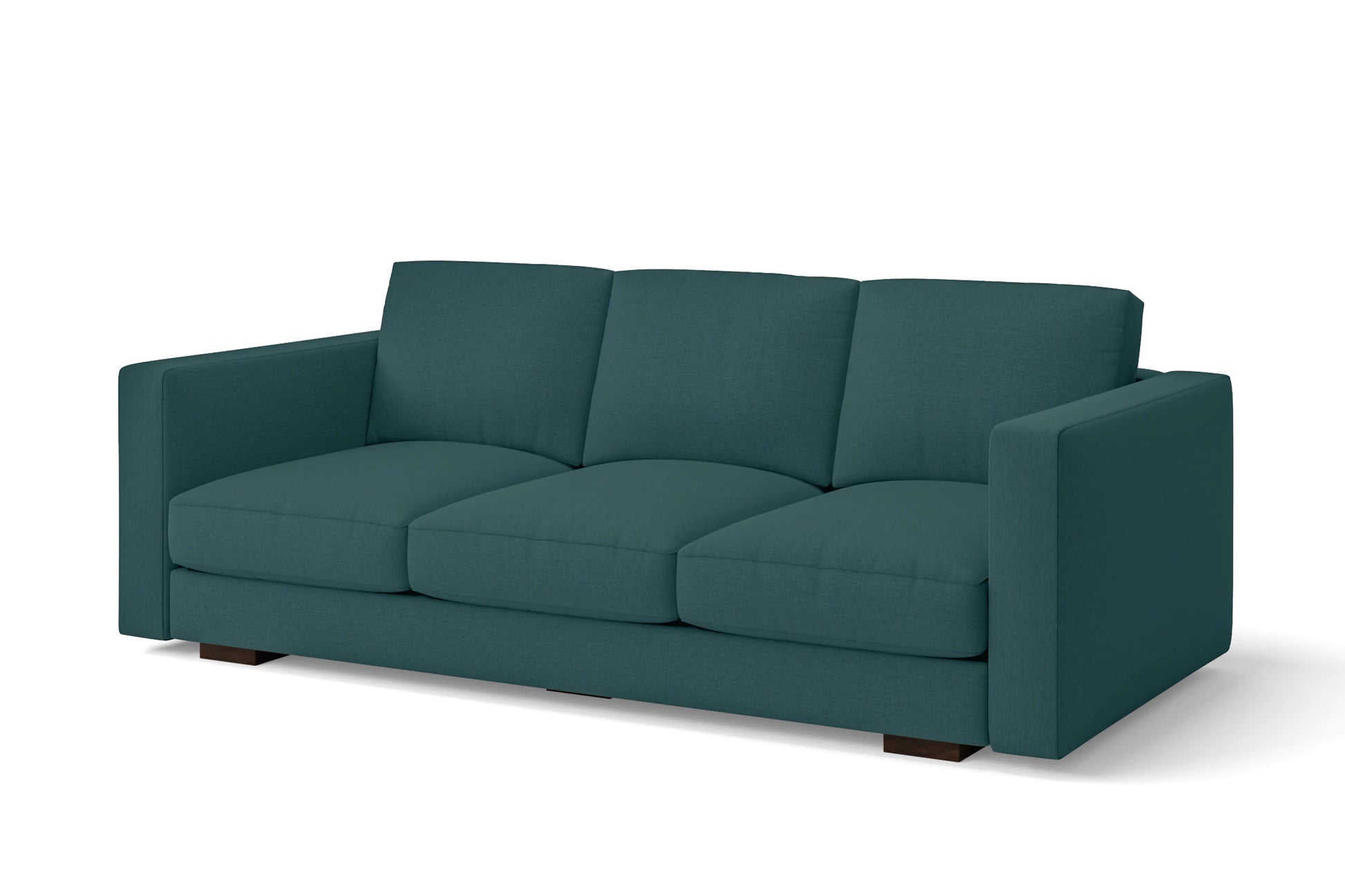 Messina 3 Seater Sofa Teal Linen Fabric