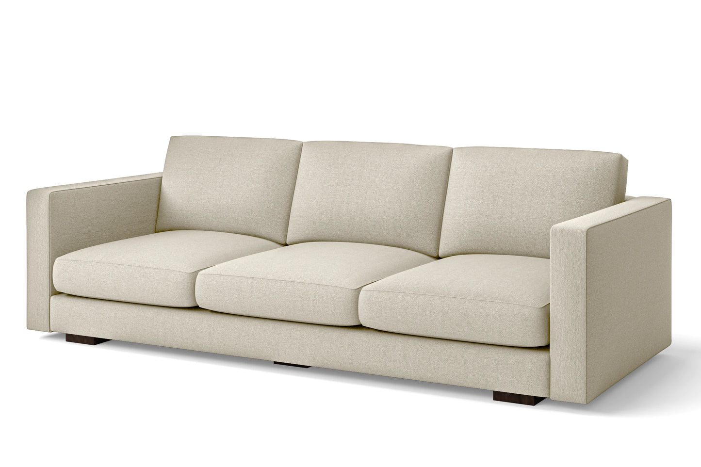 Messina 4 Seater Sofa Cream Linen Fabric