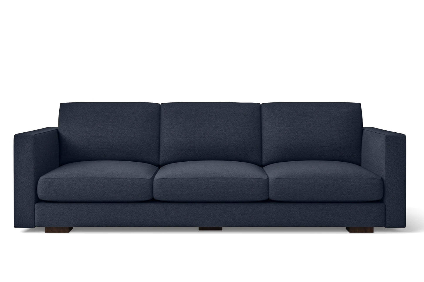 Messina 4 Seater Sofa Dark Blue Linen Fabric