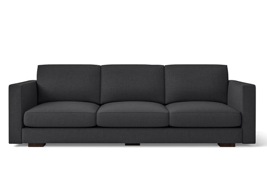 Messina 4 Seater Sofa Dark Grey Linen Fabric