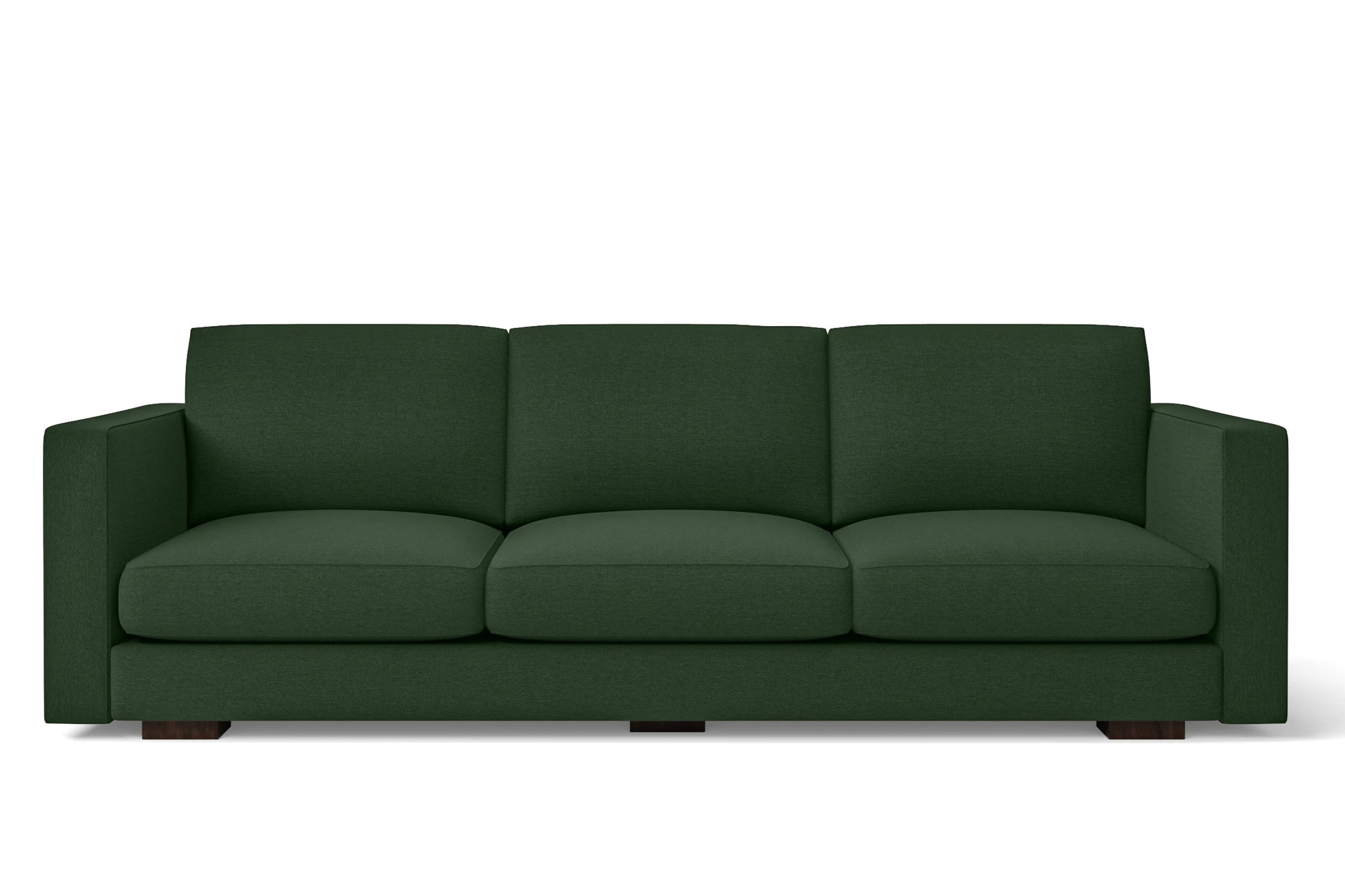 Messina 4 Seater Sofa Forest Green Linen Fabric